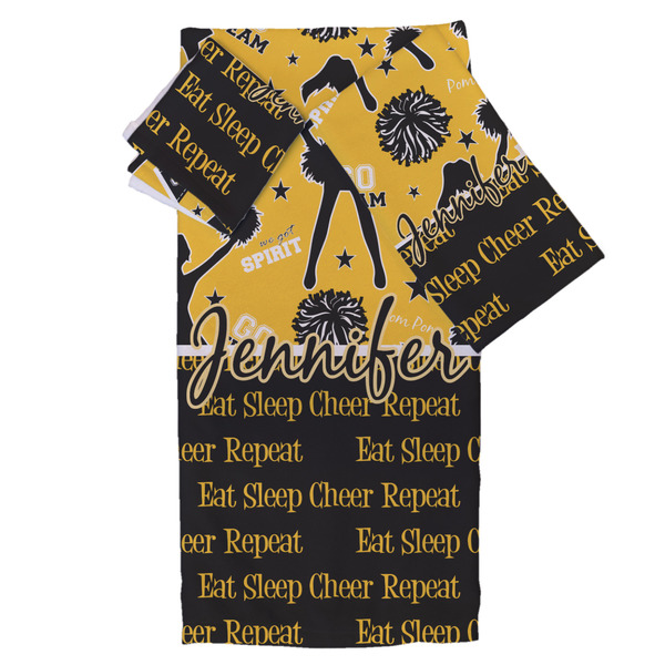 Custom Cheer Bath Towel Set - 3 Pcs (Personalized)