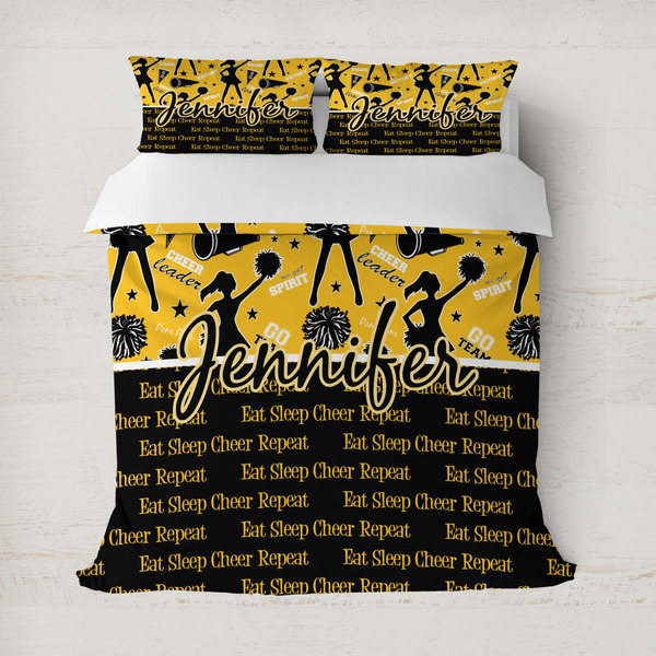 Custom Cheer Duvet Cover Set - Full / Queen (Personalized)