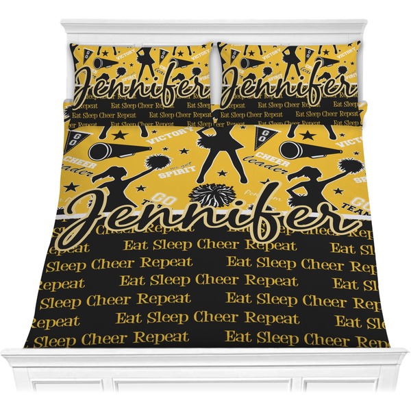 Custom Cheer Comforter Set - Full / Queen (Personalized)