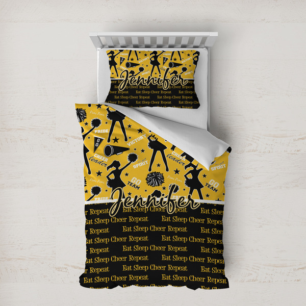 Custom Cheer Duvet Cover Set - Twin XL (Personalized)