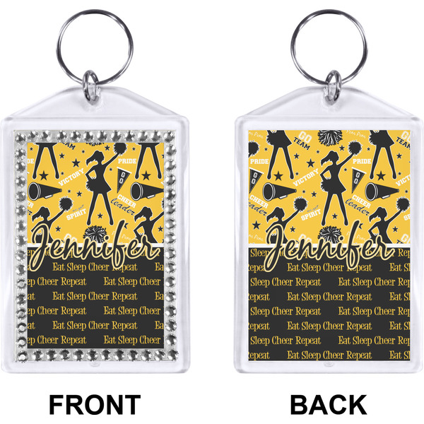Cheer Bling Keychain (Front + Back)