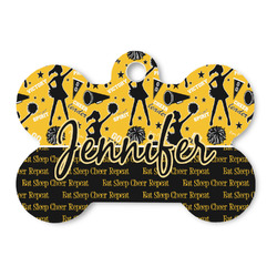 Cheer Bone Shaped Dog ID Tag (Personalized)
