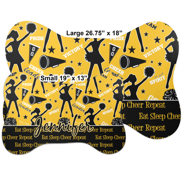 Cheer Bone Shaped Mat Comparison