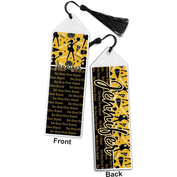 Cheer Bookmark with tassel - Front and Back