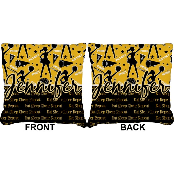 Cheer Burlap Pillow Approval