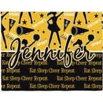 Cheer Woven Fabric Placemat - Twill w/ Name or Text