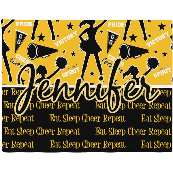 Custom Cheer Woven Fabric Placemat - Twill w/ Name or Text