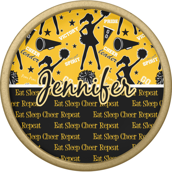 Cheer Cabinet Knob - Gold - Front