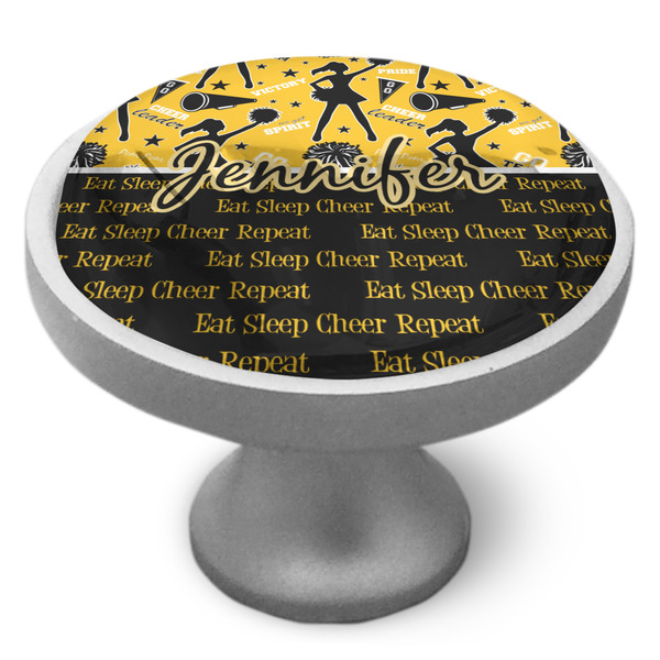Cheer Cabinet Knob - Nickel - Side