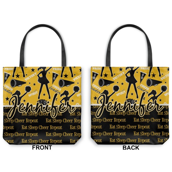 Cheer Canvas Tote - Front and Back