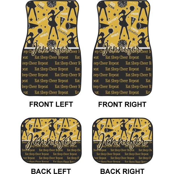 Cheer Car Floor Mats Set (2F + 2B)