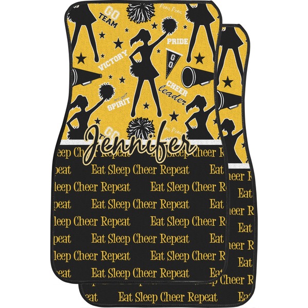 Custom Cheer Car Floor Mats (Front Seat) (Personalized)