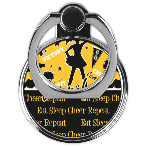 Cheer Cell Phone Ring Stand & Holder - Front (Collapsed)