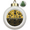 Cheer Ceramic Ball Ornament - Christmas Tree (Personalized)