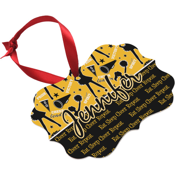 Cheer Christmas Ornament (Angle View)