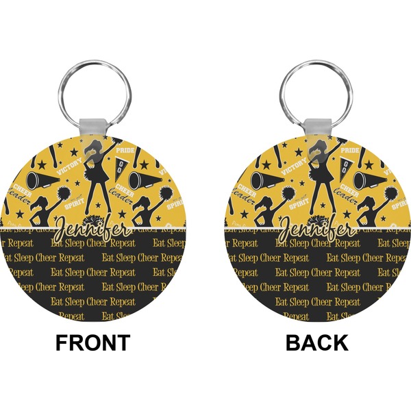 Cheer Circle Keychain (Front + Back)