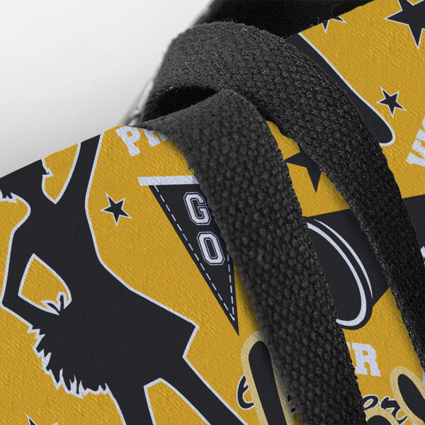 Cheer Closeup of Tote w/Black Handles