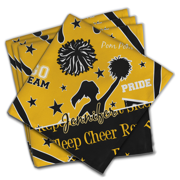 Custom Cheer Cloth Napkins (Set of 4) (Personalized)