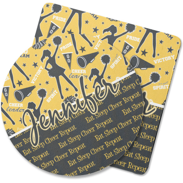 Custom Cheer Rubber Backed Coaster (Personalized)