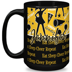 Cheer 15 Oz Coffee Mug - Black (Personalized)