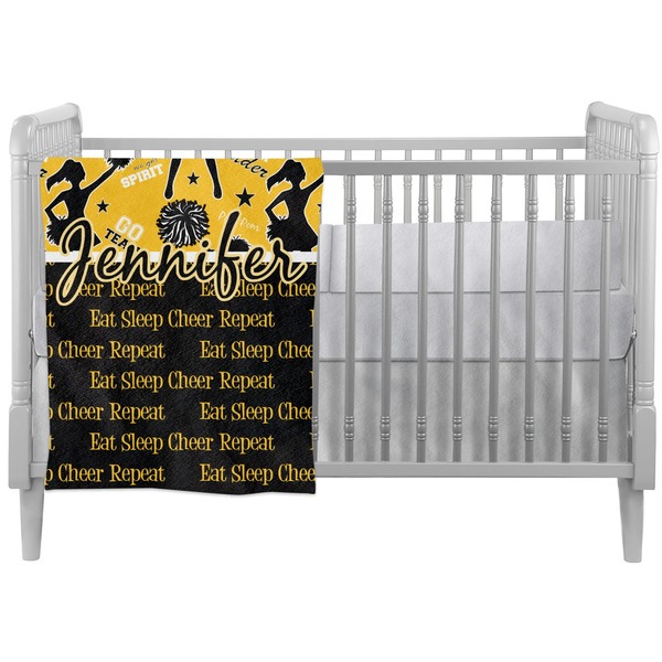 Custom Cheer Crib Comforter / Quilt (Personalized)