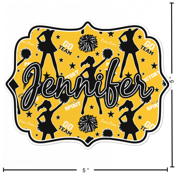 Cheer Custom Shape Iron On Patches - L - APPROVAL