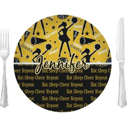 Cheer 10" Glass Lunch / Dinner Plates - Single or Set (Personalized)