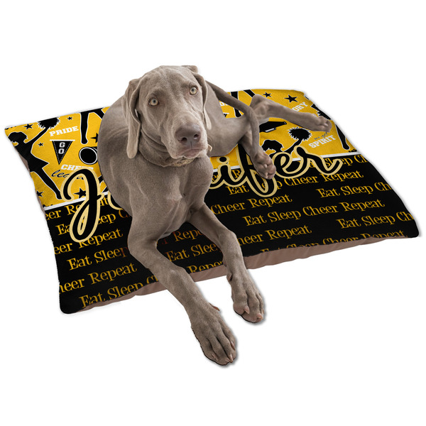 Custom Cheer Dog Bed - Large w/ Name or Text