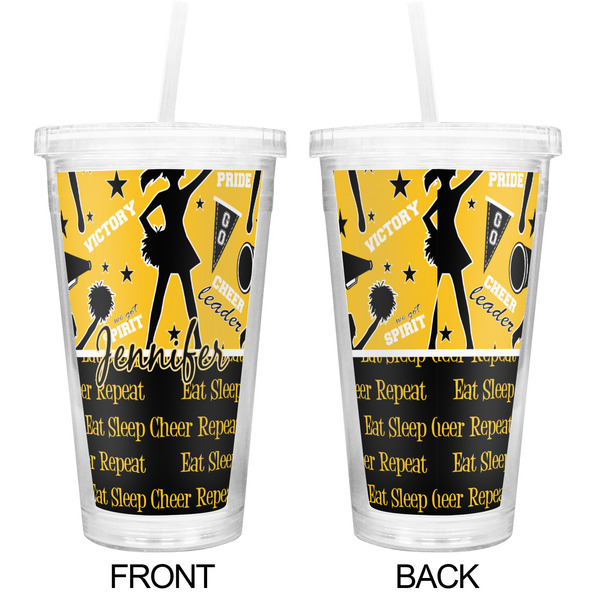 Cheer Double Wall Tumbler with Straw - Approval