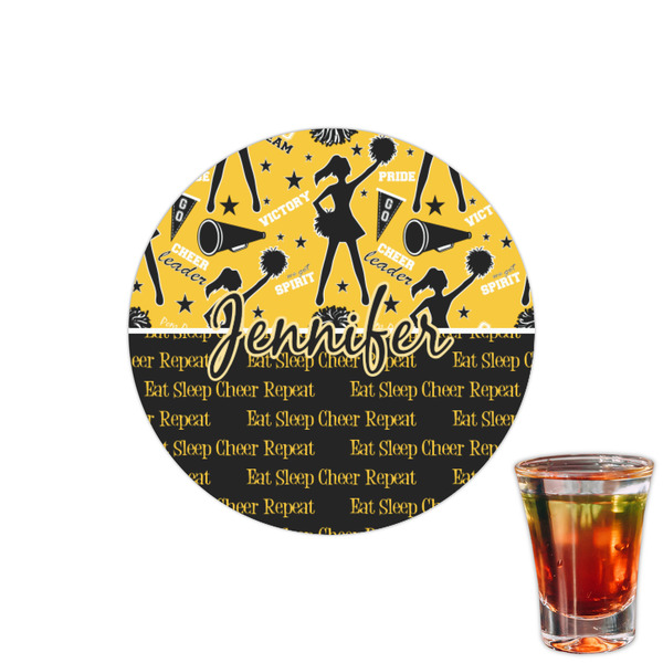 Custom Cheer Printed Drink Topper - 1.5" (Personalized)