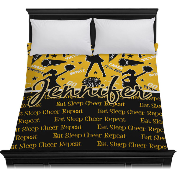 Cheer Duvet Cover - Queen - On Bed - No Prop