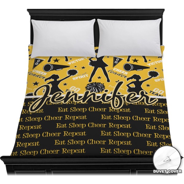 Custom Cheer Duvet Cover - Full / Queen (Personalized)