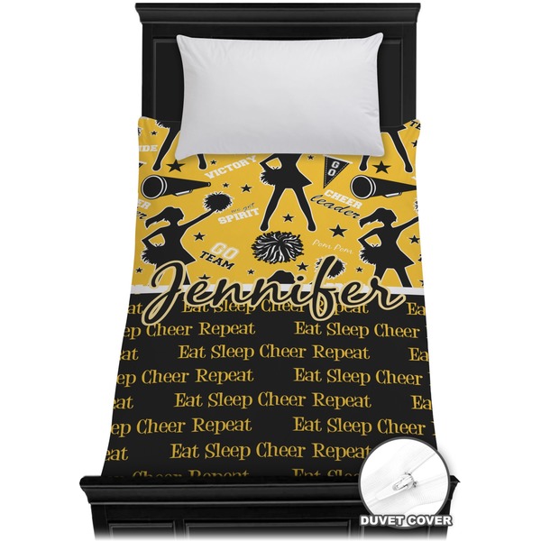 Custom Cheer Duvet Cover - Twin (Personalized)