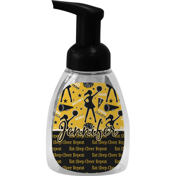 Custom Cheer Foam Soap Bottle - Black (Personalized)