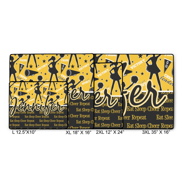 Cheer Gaming Mats - SIZE CHART