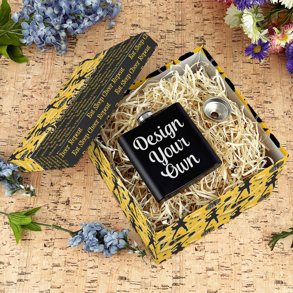 Cheer Gift Boxes with Lid - Canvas Wrapped - Large - In Context