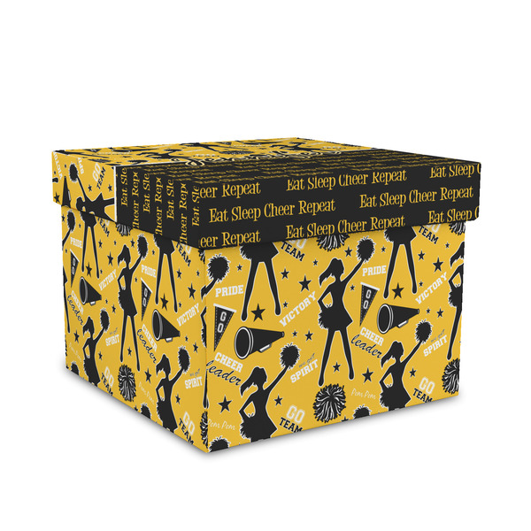 Custom Cheer Gift Box with Lid - Canvas Wrapped - Medium (Personalized)