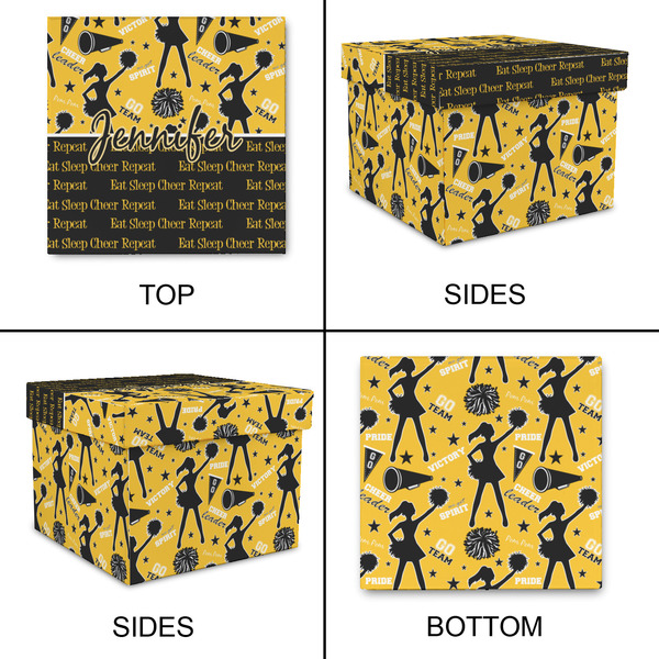 Cheer Gift Boxes with Lid - Canvas Wrapped - Small - Approval