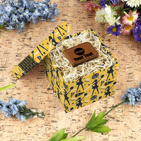 Cheer Gift Boxes with Lid - Canvas Wrapped - Small - In Context