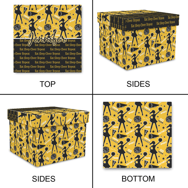 Cheer Gift Boxes with Lid - Canvas Wrapped - X-Large - Approval