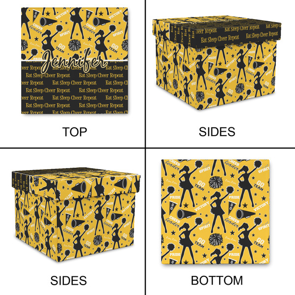 Cheer Gift Boxes with Lid - Canvas Wrapped - XX-Large - Approval