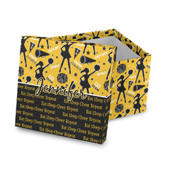 Cheer Gift Box with Lid - Canvas Wrapped (Personalized)