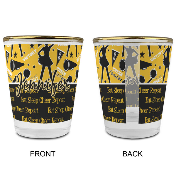 Cheer Glass Shot Glass - with gold rim - APPROVAL