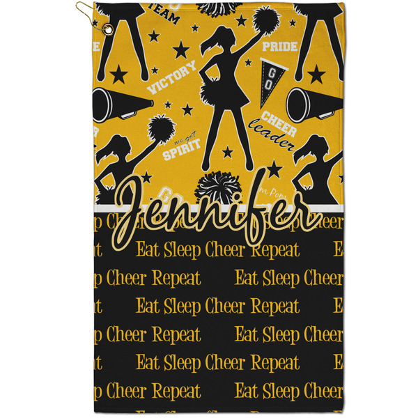 Custom Cheer Golf Towel - Poly-Cotton Blend - Small w/ Name or Text