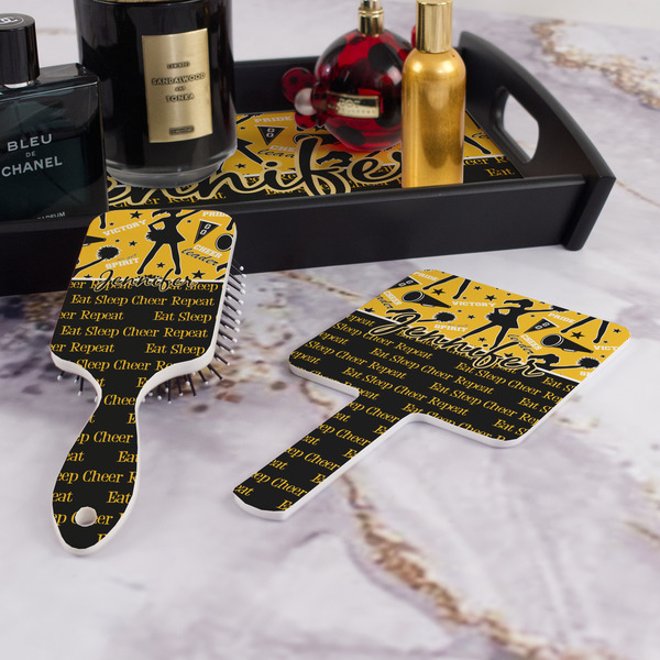 Cheer Hair Brush and Hand Mirror - Bathroom Scene