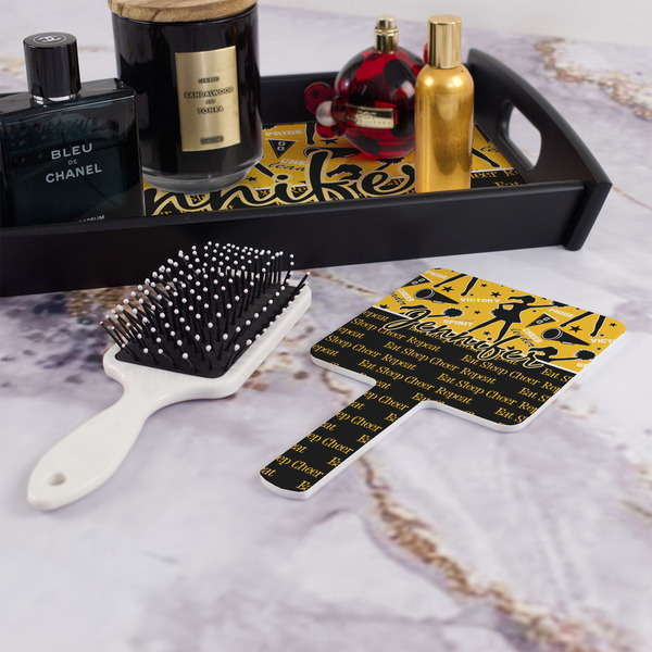 Cheer Hand Mirror - With Hair Brush