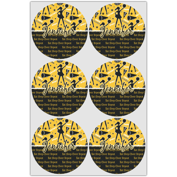 Cheer Icing Circle - Large - Set of 6