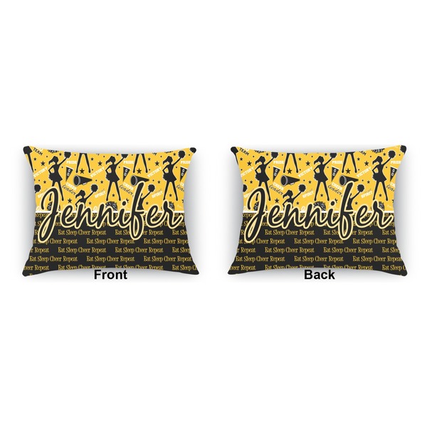 Cheer Indoor Rectangular Burlap Pillow (Front and Back)