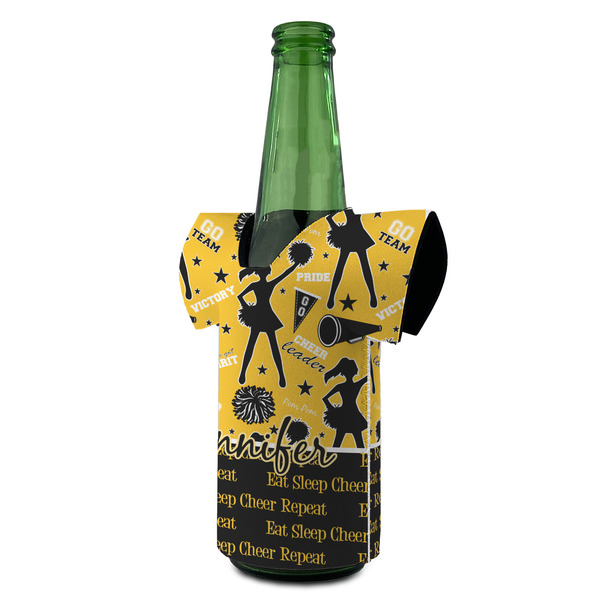 Cheer Jersey Bottle Cooler - ANGLE (on bottle)