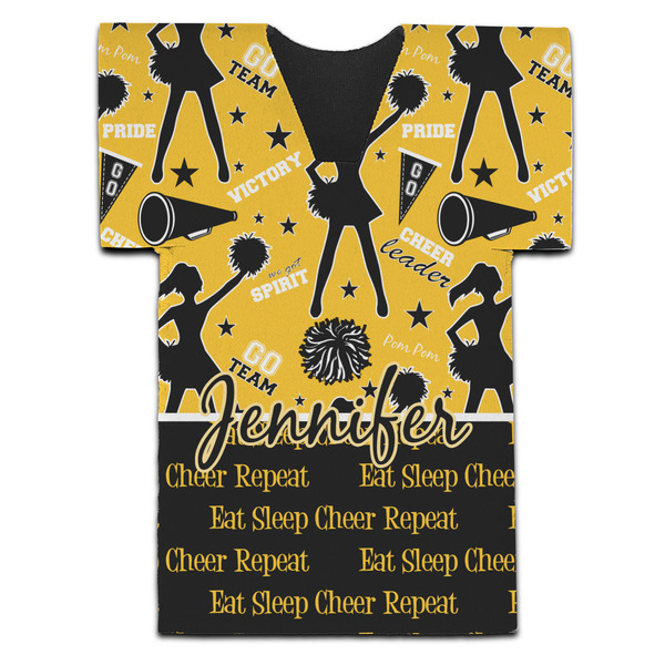 Cheer Jersey Bottle Cooler - Set of 4 - FRONT (flat)